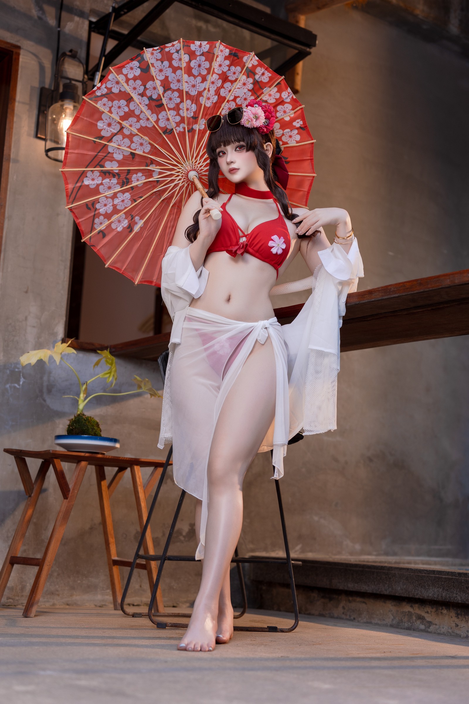 屿鱼 Yuyu 樱花泳装 Cosplay 写真合集｜季节限定（80P｜980MB）插图6