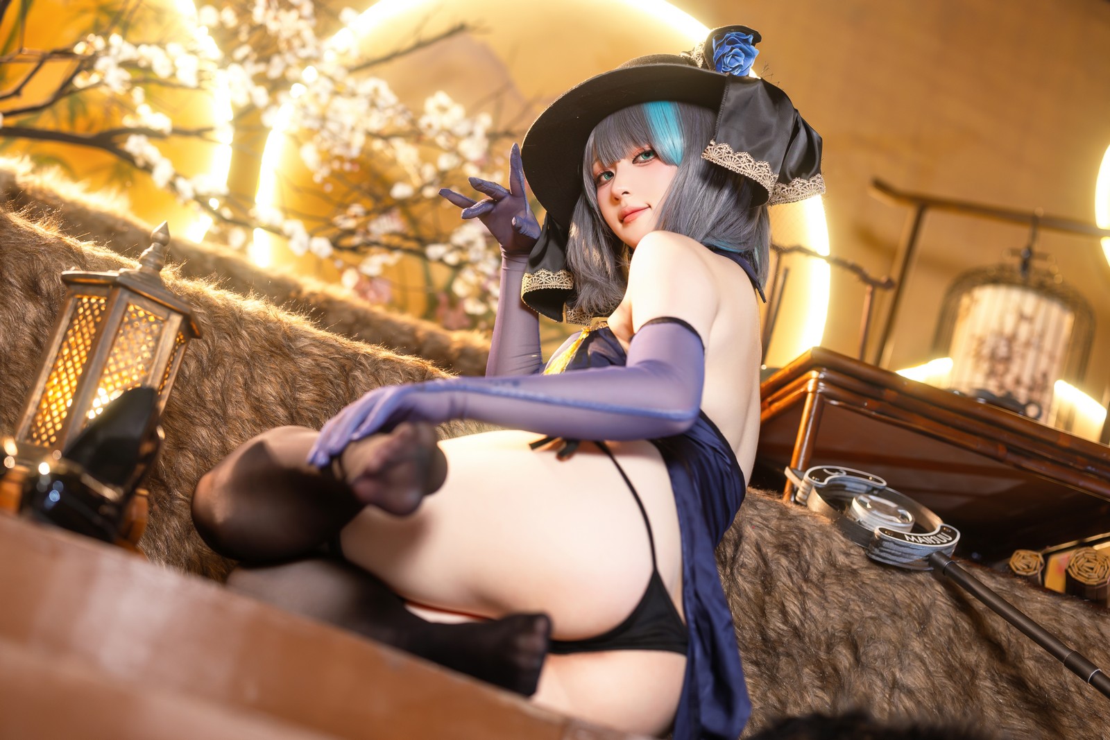 屿鱼 Yuyu 金装猫猫头 原创 Cosplay 写真集（60P｜747MB）插图2