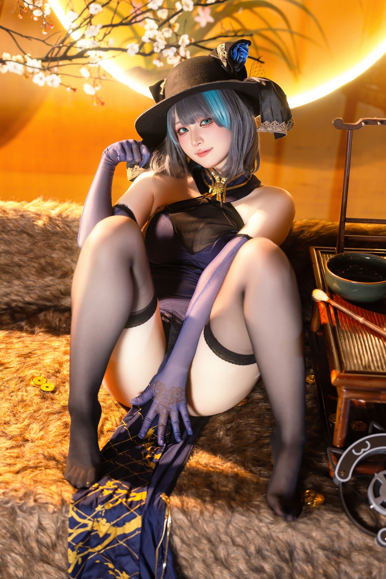 屿鱼 Yuyu 金装猫猫头 原创 Cosplay 写真集（60P｜747MB）插图1