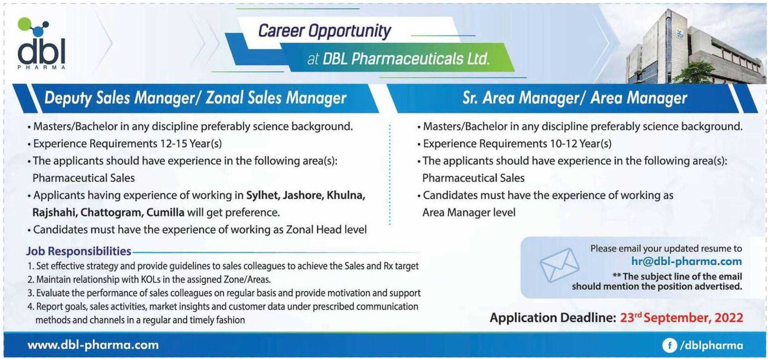 DBL Group of Bangladesh Limited Job Circular 2022