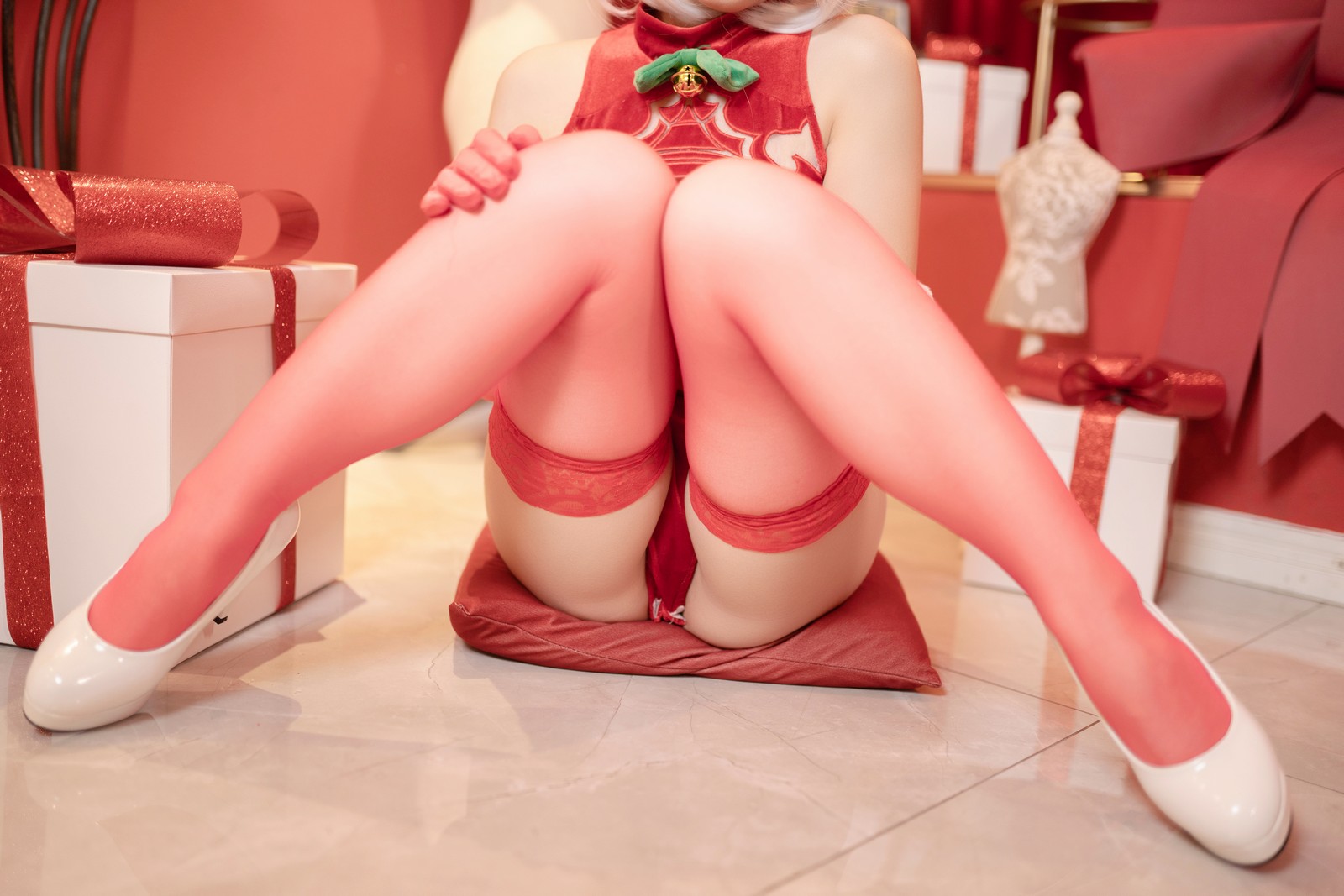 Bangni邦尼 – 尼尔：机械纪元 2B 圣诞 Cosplay 高清写真集（105P-962MB）插图8