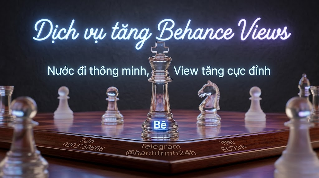 tăng behance views real tăng like