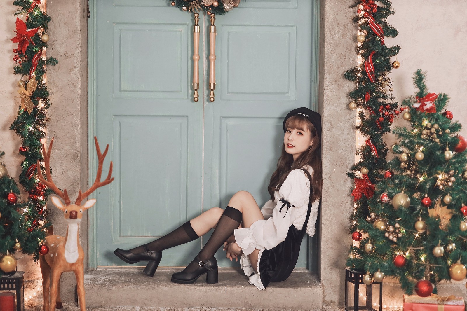 泥泥汝 圣诞主题 A 写真图集｜节日风格高清摄影（50P｜192MB）插图8
