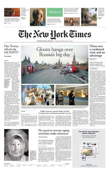 The New York Times International 9 May 2026