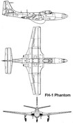 2 McDonnell FH-1 Phantom