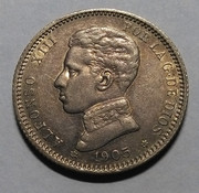 1 peseta 1905. Alfonso  XIII IMG-20190227-202131