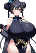 depth of field, 1girl, kisaki (blue archive), {{gigantic breasts}}, petite, blue s-2709157780