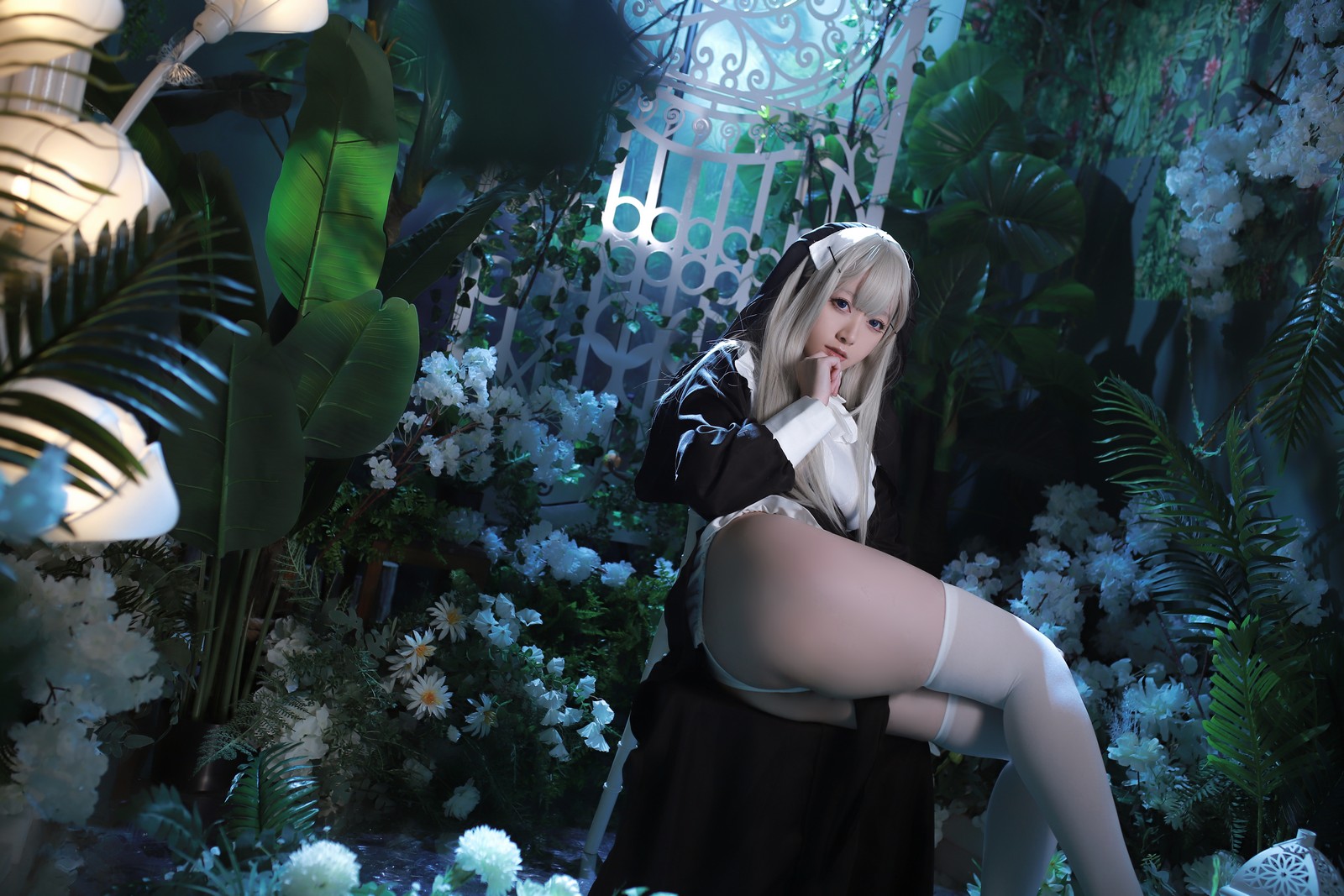 朝霧愛 – 修女 主题高清写真集（56P-717.5M）暗黑氛围作品插图4