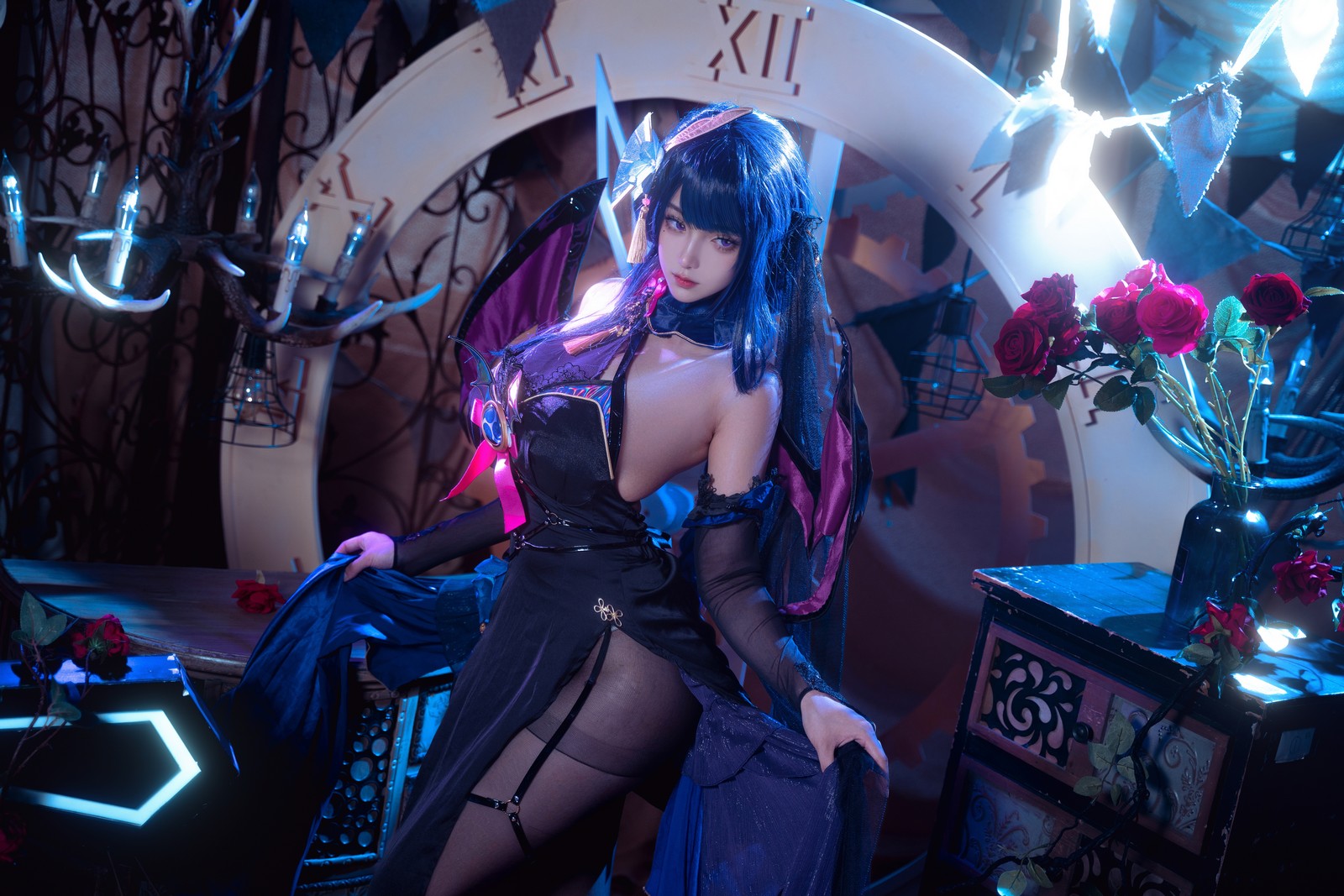 Seya-狮砸 – 雷电将军 魅魔 Cosplay 高清写真（12P-187MB）插图9