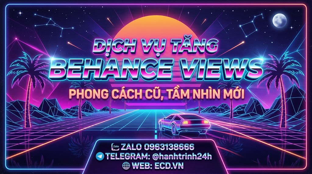 dịch vụ tăng behance views cao cấp adobe behance