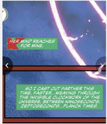 Potentially scales to Martian Manhunter's thoughts looking between Planck Time, though this may be m