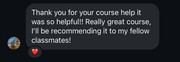 Student Testimonial