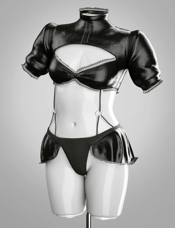 BW dForce Mini Dress Magic for Genesis 9 and 8 Females