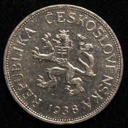 ¡Ya no existo! Cinco coronas. Checoslovaquia 1938. PAS7569