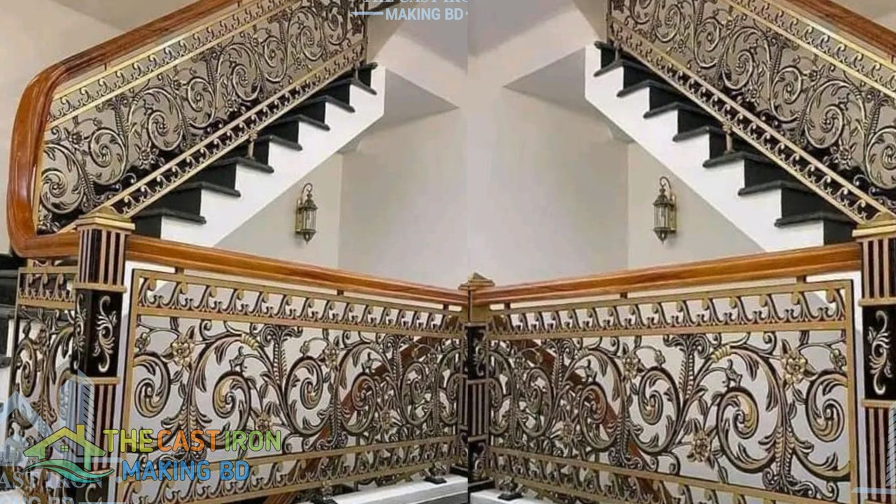 Best Cast Iron Stair Railing – ডুপ্লেক্স বাড়ির সেরা ক্যাস্ট আয়রন রেলিং ডিজাইন