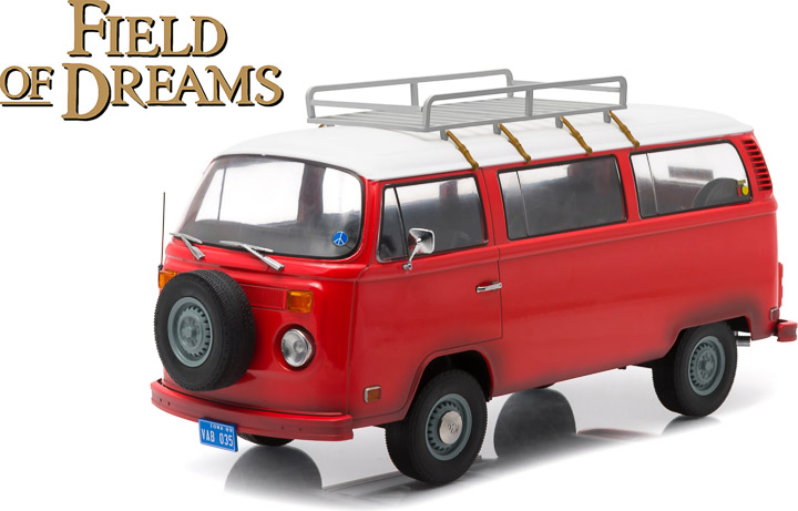 19010 - 1-18 Artisan Collection - 1973 Volkswagen Type 2 (T2B) Bus - Field of Dreams (1989) (Front, 