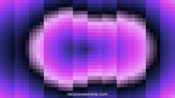 loop vj píxeles púrpura violeta ondas concéntricas