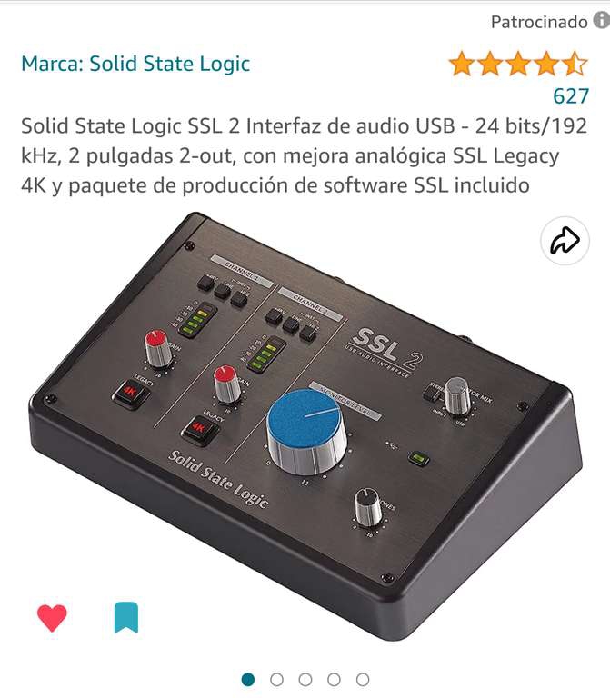 Amazon Interface de audio SSL Legacy 4K SSL