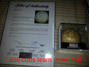 1938 cubs team auto ball