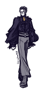 sketch of barok van zieks from the great ace attorney.