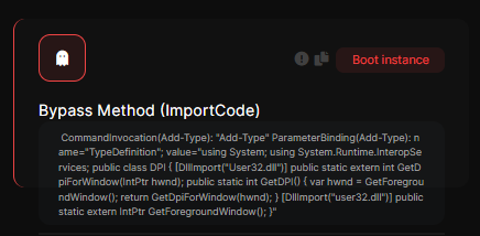 Bypass Method Importcode detection