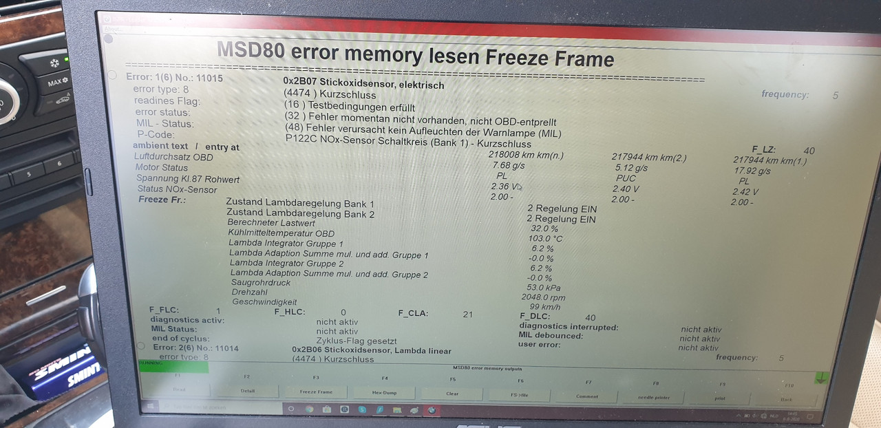 Error1 Stickoxidsensor elektrisch