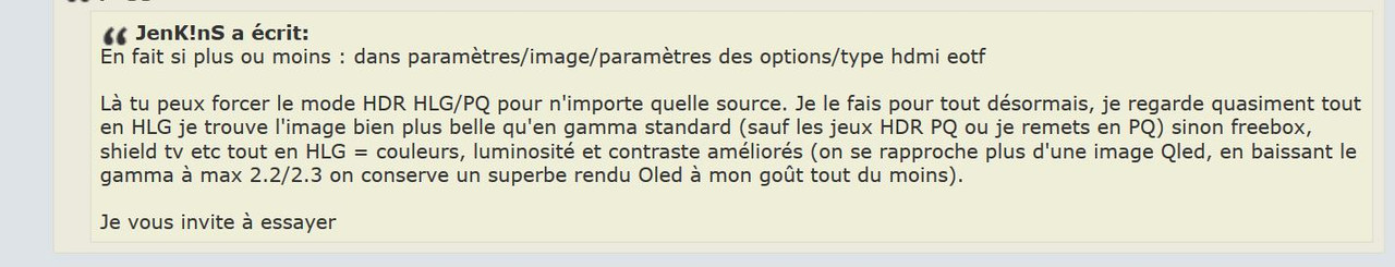 émuler HDR sur toutes sources