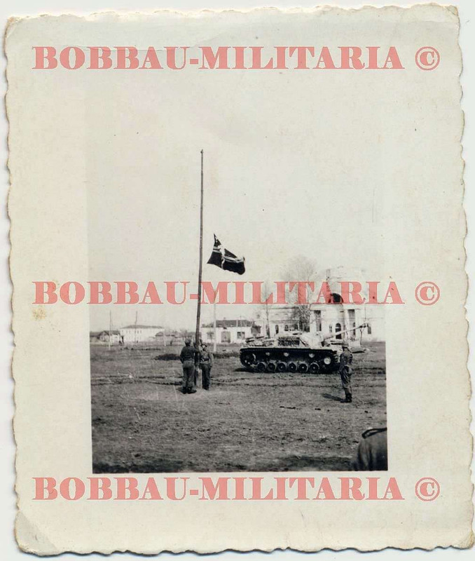 STUG III Langrohr Sturmgeschütz-Abt.185 Wintertarnung Fahnenappe