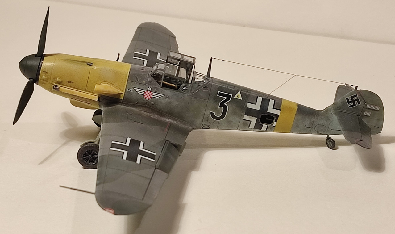 1/72 crni 3 Bf109 G-2 Cvitan Galić Eduard 3