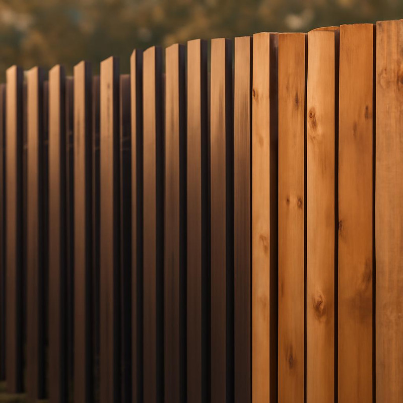 Сравнение заборов: металлический штакетник, профнастил и дерево