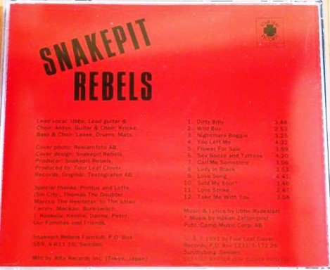 Snakepit Rebels - Snakepit Rebels (1992) [Japan Press] Lossless