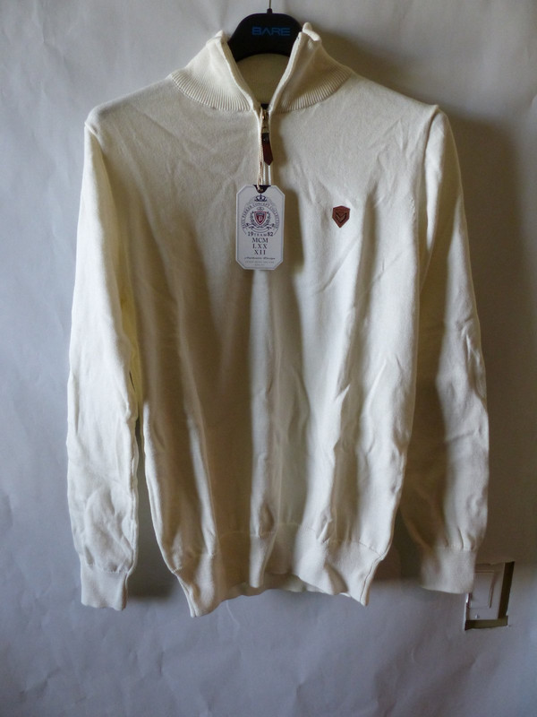 PAUL PARKER MENS CREAM PULLOVER SWEATER SIZE SMALL PA452054