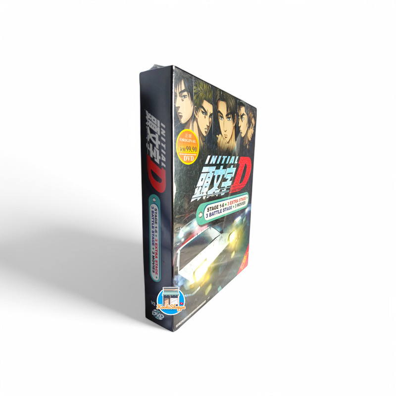 DVD ANIME INITIAL D Stage 1-6 + 3 Movie +3 Extra stage +3 Battle