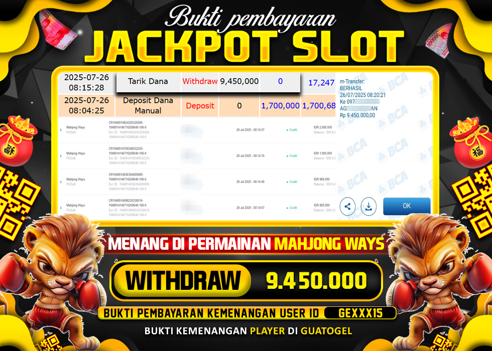 BUKTI JACKPOT LUNAS GUATOGEL