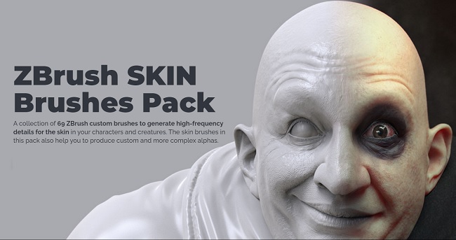 ZBrushguides – ZBrush SKIN Brushes Pack