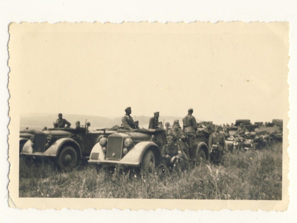 Wehrmacht - erster Halt nach dem Durchbruch - Kü