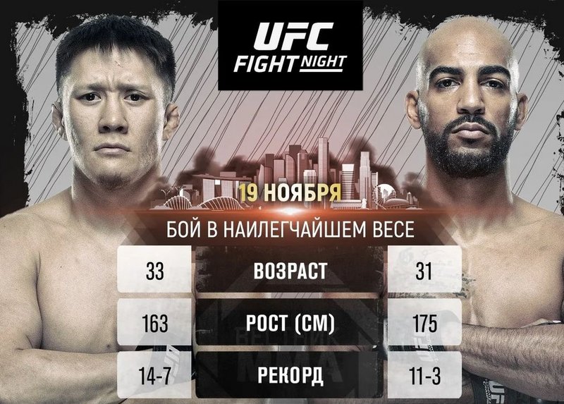 Жалгас Жумагулов срещу Чарлз Джонсън на UFC Fight Night 215