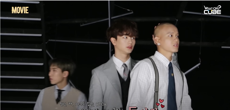 Sungjae rubs Peniel's head