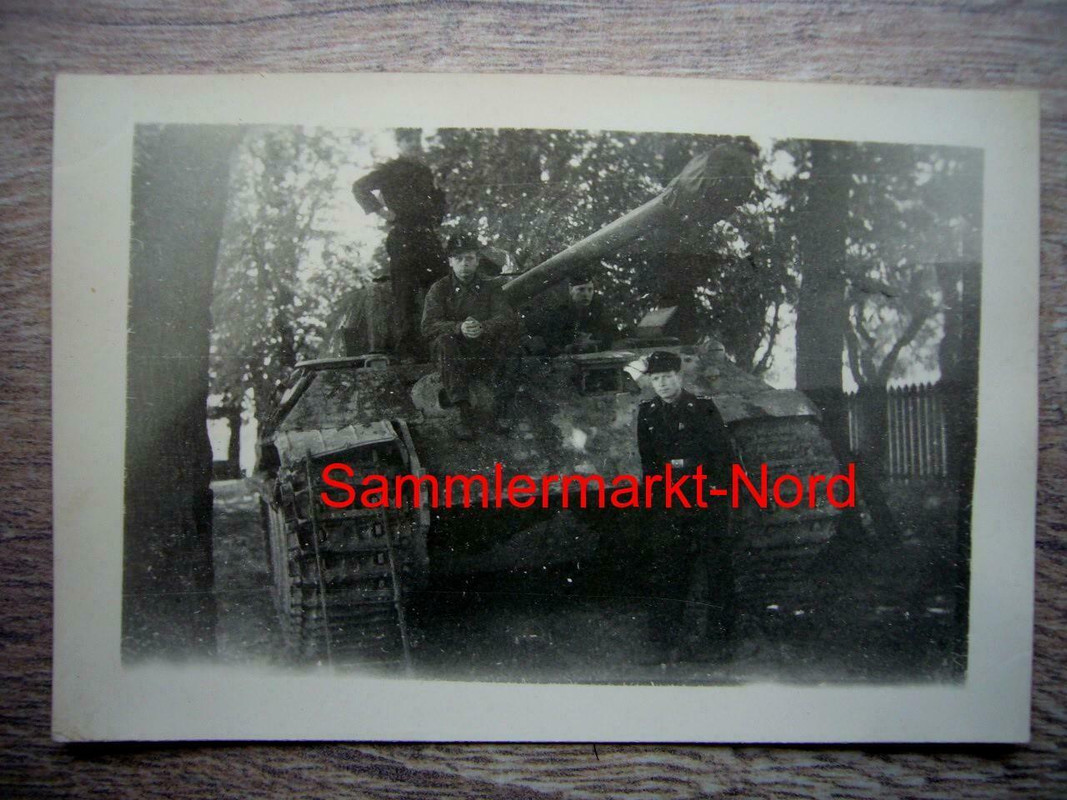 186) Foto 1944 Panzerschule JAROSLAU Polen - PANTHER Panzer, Zemerit, Mannschaft