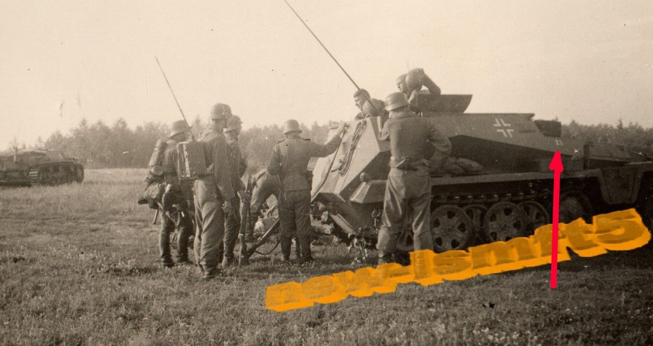 Stug Panzer   SdKfz Halbkette Funker Funkgerät
