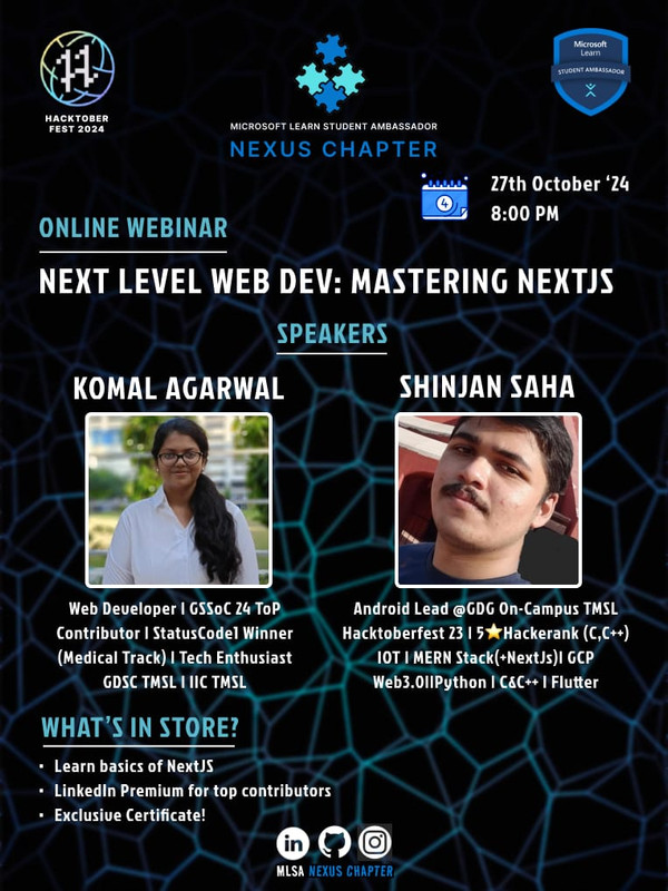 Next Level Web Dev—Mastering Next.js! poster