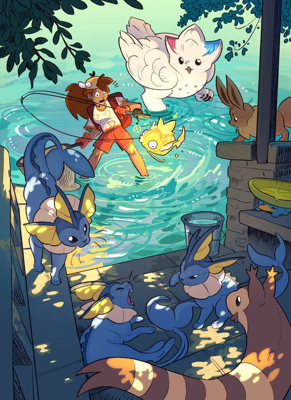 eevee-vaporeon-psyduck-furret-magikarp-a