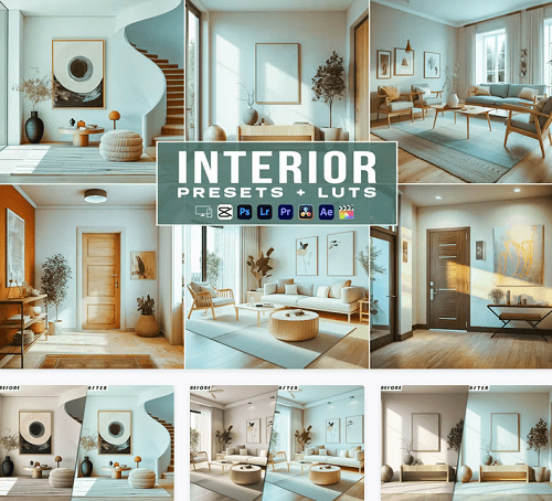 Interior Presets - luts Videos Premiere Pro - 753FKJY