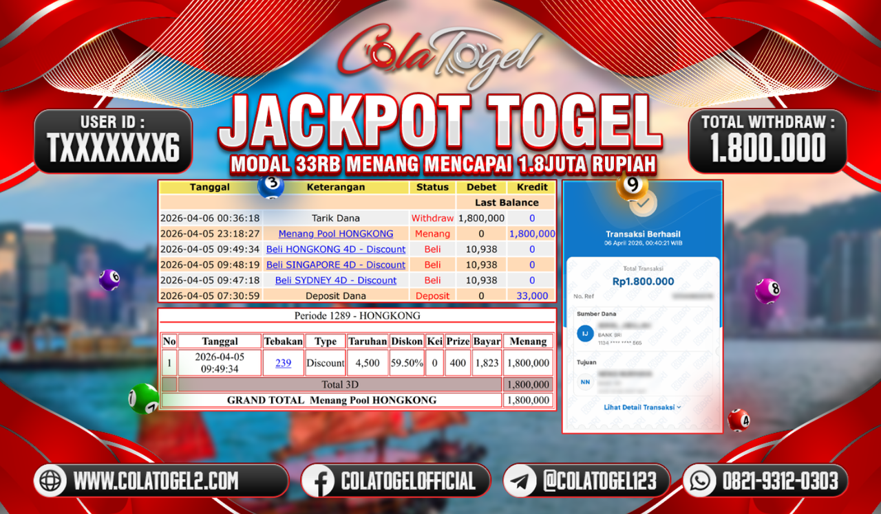 JACKPOT HONGKONG LOTTO!!