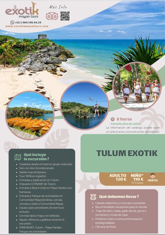 Ofertas Excursiones en la Riviera Maya - Exotik Mayan Tours - Foro Guías y Excursiones