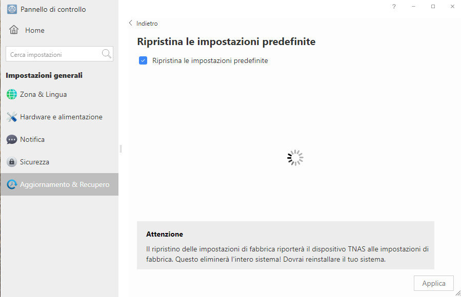 Impostazione