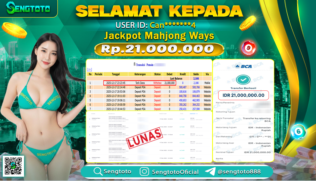 BUKTI PEMBAYARAN SLOT MAHJONG WAYS