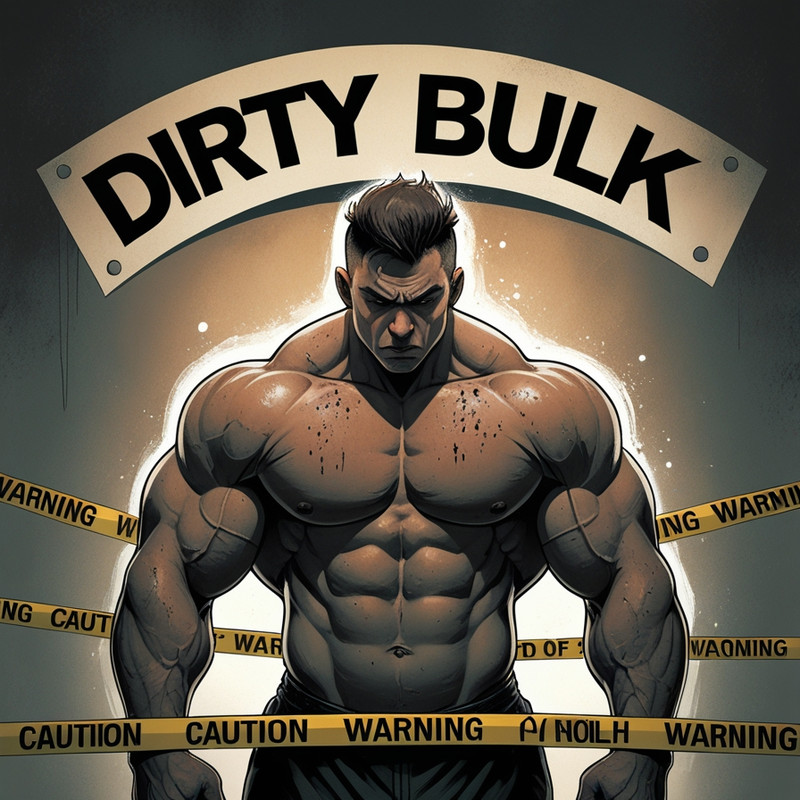 Dirty bulking health risks showing processed foods and negative metabolic impacts