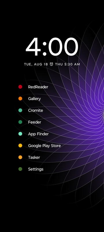 niagra style tasker widget