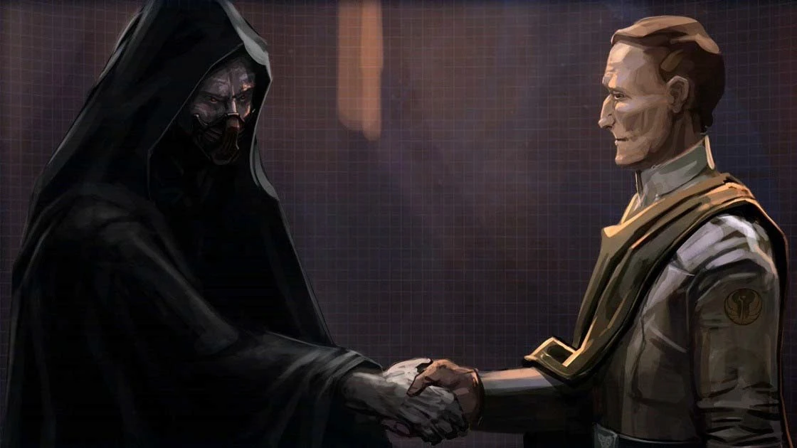 The Sith Empire and The Galactic Alliance meeting